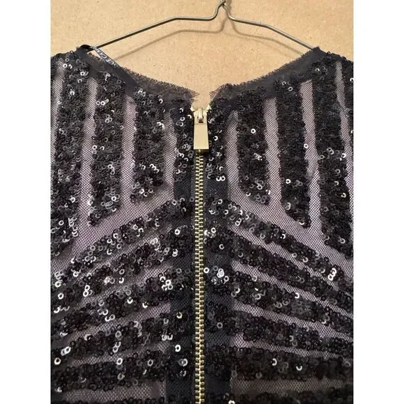 NWT Vince Camuto Black Sequin Dress - Picture 9 of 10